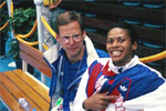 1988 Seoul Olympic Games Dave Littel and Sharon Monplaisir