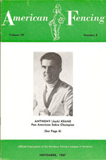 American Fencing Magaziner Jack Keane